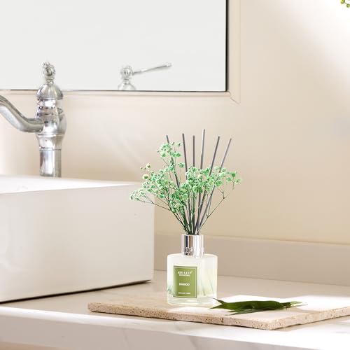 Amazon Airkeep Reed Diffuser Set - 3.38 fl oz(100ml) Bamboo Scent Diffuser Home Fragrance Diffuser Set Includes 8 Reed Diffuser Sticks,Home Decor & Office Decor, Fragrance and Gifts