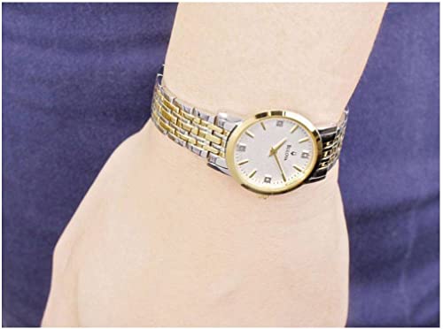 Bulova Classic Quartz Ladies Watch, Stainless Steel Diamond