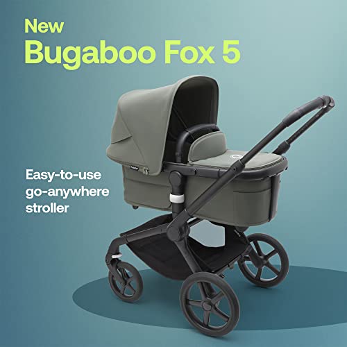 Bugaboo Fox 5 All-Terrain Stroller, 2-in-1 Baby Stroller with Full Suspension, Easy Fold, Spacious Bassinet, Extendable Toddler Seat, One-Handed Maneuverability (Forest Green)