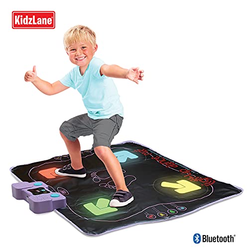 Kidzlane Electronic Dance Mat for Kids 8-12 | Wireless Dance Mat with Bluetooth/AUX and Built in Music, 5 Challenge Levels, 4 Modes | Dance Dance Revolution Mat | Toys for Girls Ages 6+