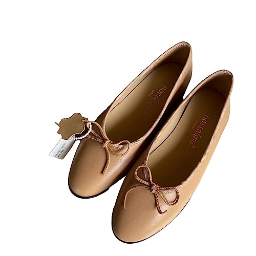 Euphoria Genuine Lambskin Bow Ballet Flats