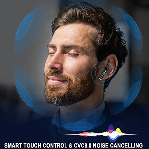 Amazon Wireless Earbuds, Bluetooth 5.4 Ear Buds LED Power Display Headphones Bass Stereo, Bluetooth Earbuds in-Ear Noise Cancelling Mic, 40H Playback Mini Case IP7 Waterproof Sports Earphones for Android iOS