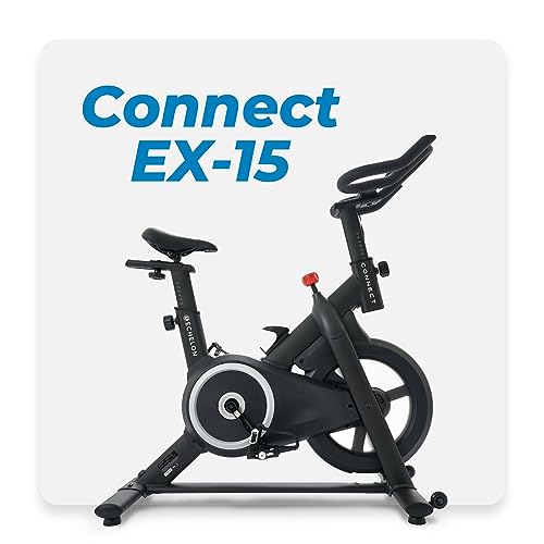 Echelon Smart Connect Fitness Bike, 30-Day Free Echelon Membership, Easy Storage, Small Spaces, Cushioned Seat, Solid, Stable Design, HIIT, Top Instructors, 32 Resistance Levels, Bluetooth