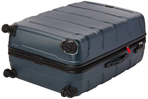 Samsonite Omni PC Hardside Expandable Luggage with Spinner Wheels, Checked-Large 28-Inch, Teal