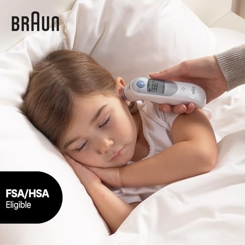 Braun ThermoScan 5 Ear Thermometer - ExacTemp Stability Indicator for Professional Accuracy, Digital Display, Baby and Infant Friendly, No. 1 Brand Recommended by Pediatricians, FSA and HSA Eligible