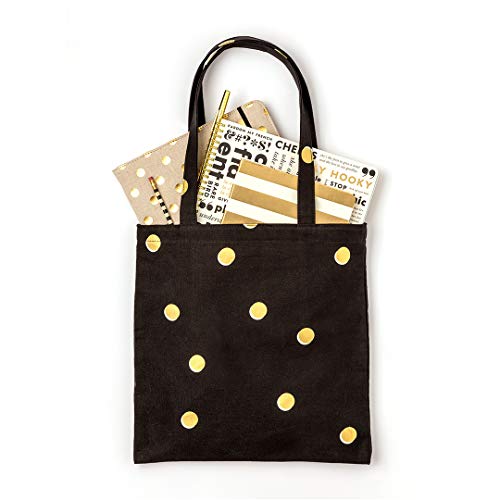 Kate Spade New York Canvas Tote Bag with Interior Pocket