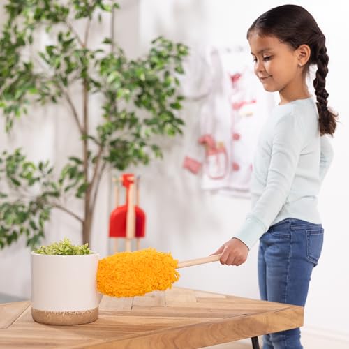 Amazon Melissa & Doug Dust Sweep Mop 6-Piece Pretend Play Set, Toddler Toy Cleaning, Pretend Play Home Cleaning, Kids Broom and Mop Set for Ages 3+