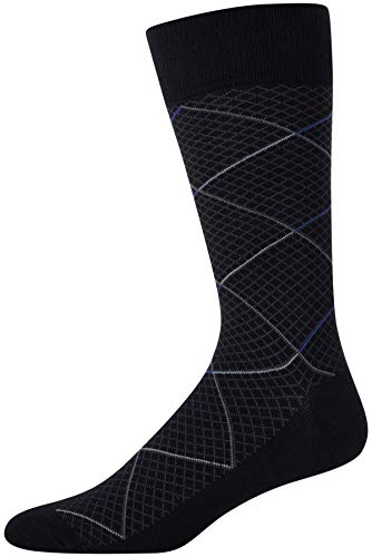 Cole Haan Men's Dress Socks - Patterned Crew Socks (3 Pack)