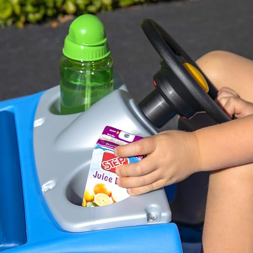 Amazon Step2 Whisper Ride II Buggy Kids Push Car, Ride On Toy, Stroller Substitute, Includes Seat Belt & Horn, Made of Durable Plastic, Max Weight 50 lbs., For Toddlers 1.5-4 Years Old, Blue