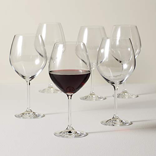 Lenox Tuscany Classics Red Wine Glasses, 24 Ounces, Set of 6,Clear