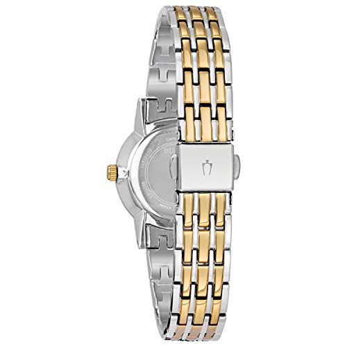 Bulova Classic Quartz Ladies Watch, Stainless Steel Diamond