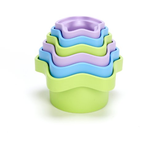 Green Toys Stacking Cups, Purple/Blue/Green