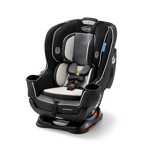 Amazon Graco Extend2Fit Convertible Baby Car Seat, Rear and Forward Facing, Adjustable Extension Panel for Extra Legroom, Gotham