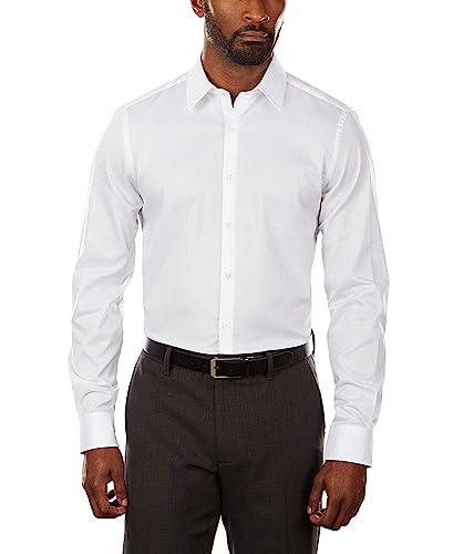 Van Heusen Men's Dress Shirt Slim Fit Flex Collar Stretch Solid