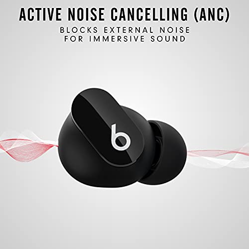 Beats Studio Buds - True Wireless Noise Cancelling Earbuds - Compatible with Apple & Android, Built-in Microphone, IPX4 Rating, Sweat Resistant Earphones, Class 1 Bluetooth Headphones - Black