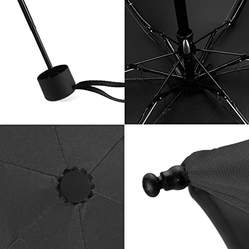 Yoobure Small Mini Umbrella with Case Light Compact Design Perfect for Travel Lightweight Portable Parasol Outdoor Sun&Rain Umbrellas