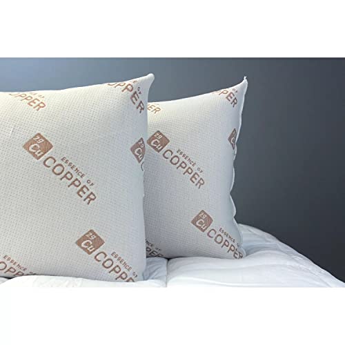 Copper-Infused Jumbo Bed Pillows Set of 4 of