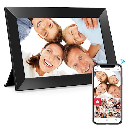 Frameo 10.1 Inch WiFi Digital Picture Frame, 1280x800 HD IPS Touch Screen Photo Frame Electronic, 32GB Memory, Auto-Rotate, Wall Mountable, Share Photos/Videos Instantly via Frameo App from Anywhere