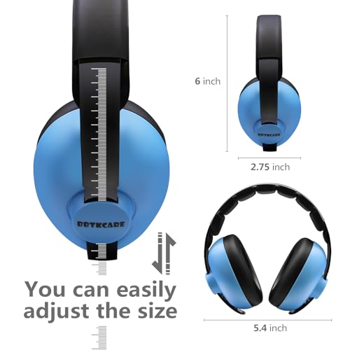 Baby Ear Protection Noise Cancelling Headphones for Babies for 3 Months to 3 Years (Blue)