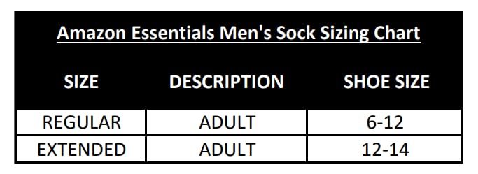 Amazon Essentials Men's Cotton Cushioned Performance Work Crew Sock, 4 Pairs