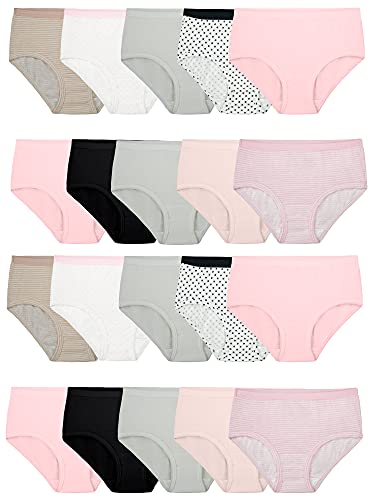 Amazon Fruit of the Loom Girls' Cotton Brief Underwear, Multipack
