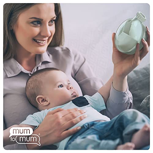 Amazon Formula Dispenser Baby Rotating for On-The-go feedings, Formula Holder, Formula Container for Travel, BPA Free, 1 Pack, Green