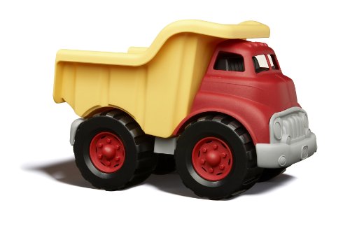 Green Toys Dump Truck in Yellow and Red - BPA Free, Phthalates Free Toys for Gross/Fine Motor Skill Development. Pretend Play , Red/Yellow