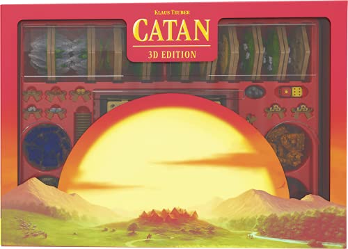 CATAN 3D EDITION Board Strategy Game with Immersive 3D Tiles | Adventure Game | Family Game for Adults and Kids | Ages 12+ | 3-4 Players | Average Playtime 60-90 Minutes