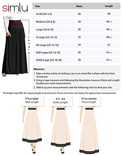 Maxi Skirts for Women Ankle Length Skirt Casual Long Skirt High Waisted Maxi Skirt Reg and Plus Size Skirt Long Skirt