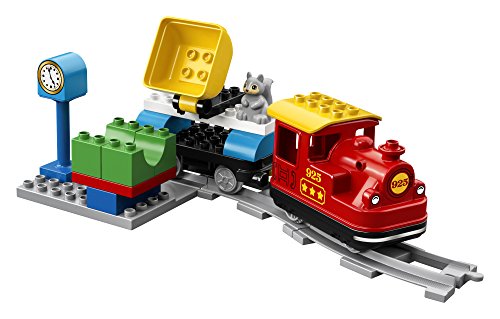 LEGO DUPLO Town Steam Train Set - Battery Powered Remote Control Train Toys for Toddlers - Learning Toy for Boys, Girls, and Kids 2-5 - Gifts for Birthdays & Holidays - 10874