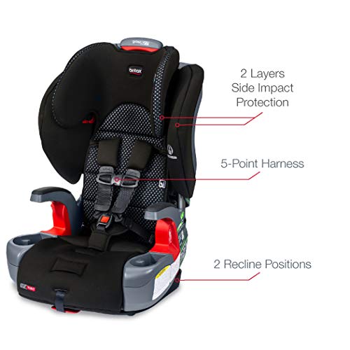 Britax Grow with You ClickTight Harness-2-Booster Car Seat, Cool Flow Gray