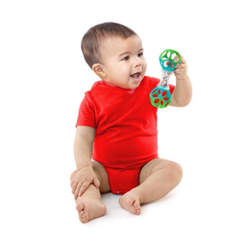 Bright Starts Oball Shaker Rattle Toy, Ages Newborn Plus