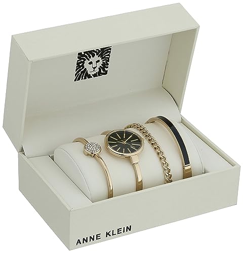 Anne Klein Women's AK/1470 Bangle Watch and Bracelet Set