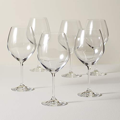 Lenox Tuscany Classics Red Wine Glasses, 24 Ounces, Set of 6,Clear