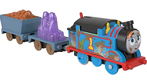 Fisher-Price Thomas & Friends Motorized Toy Train Crystal Caves Thomas Battery-Powered Engine with Cargo for Ages 3+ Years