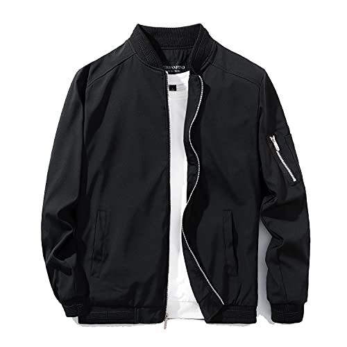 URBANFIND Men's Slim Fit Lightweight Sportswear Jacket Casual Bomber Jacket