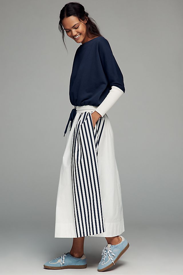 Anthropologie Daily Practice Twofer Long-Sleeve Maxi Dress