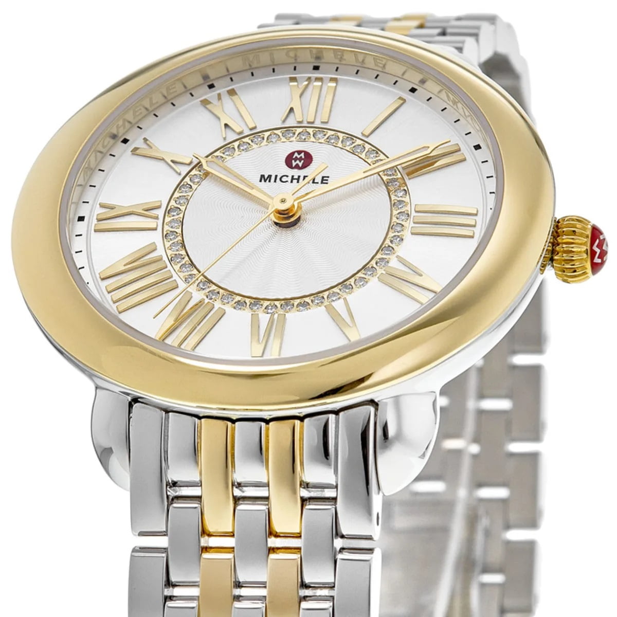 Walmart Michele Serein Mid Two-Tone Women's Watch MWW21B000148