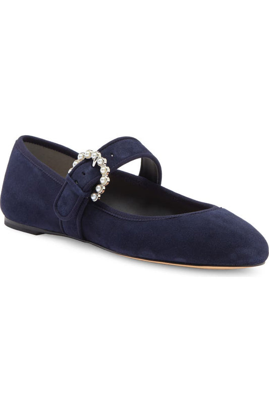 Stuart Weitzman Piper Mary Jane Ballet Flat (Women)