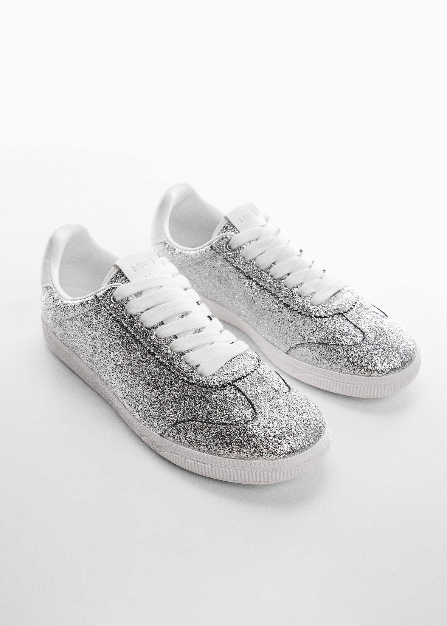 Lace glitter sneakers - Medium plane