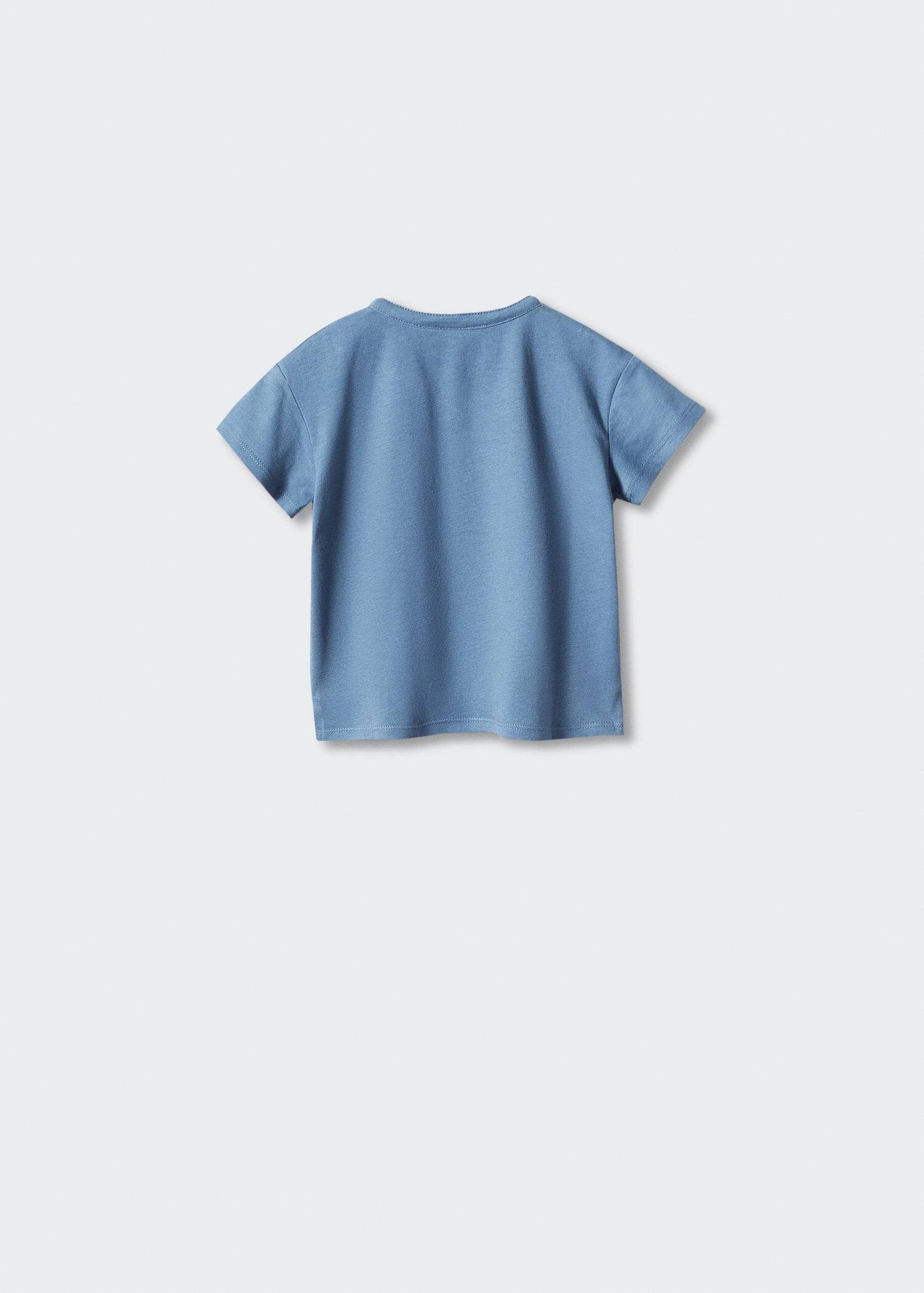 Rounded neck cotton t-shirt - Reverse of the article