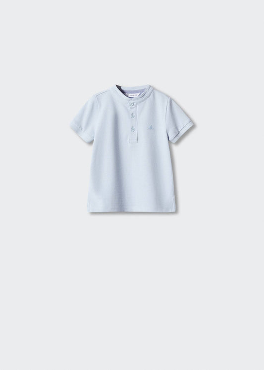 Mao collar polo shirt - Article without model
