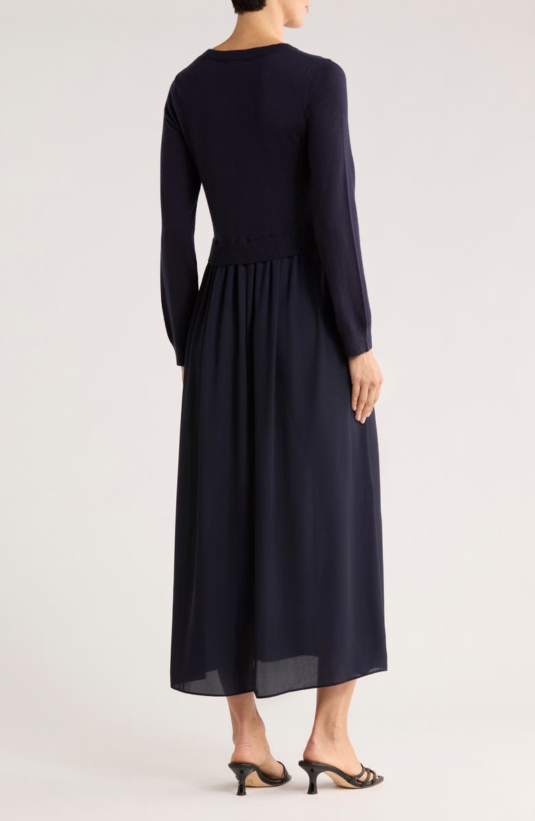 MAX STUDIO Twofer Long Sleeve Sweater Dress