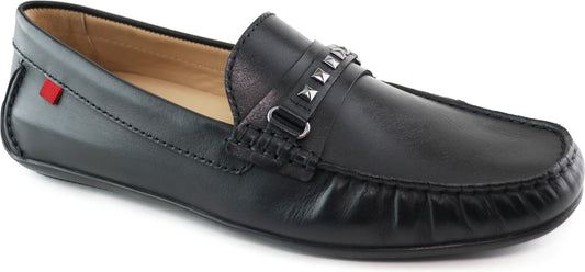 Marc Joseph New York Downing St. Driving Shoe, Main, color, BLACK BRUSHED NAPA