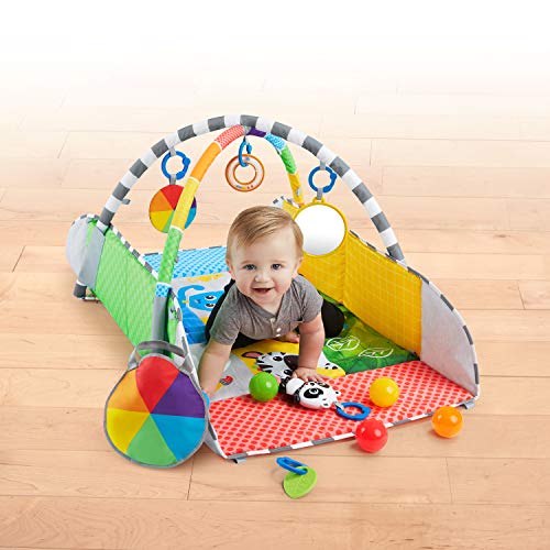 Baby Einstein Patch's Playspace Activity Play Mat & Ball Pit Gym with Music, Age Newborn+