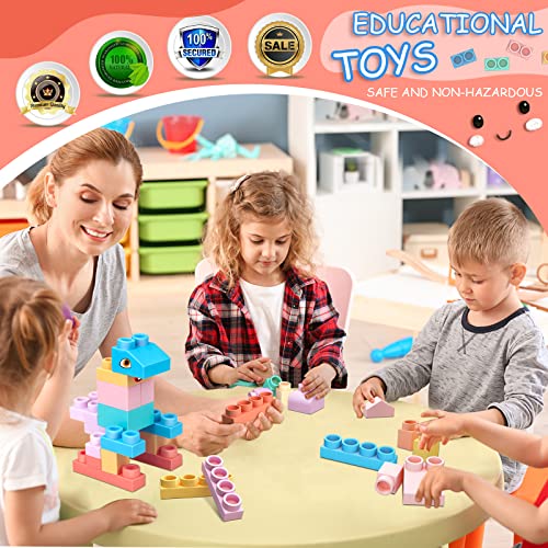 Top STEM Soft Building Block Sets for Kids Aged 18 months to 6 years old, preschool.Large Construction Block Toys for Toddler to Improve Imagination、Creativity、Hands-on Ability