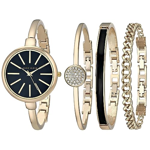 Anne Klein Women's AK/1470 Bangle Watch and Bracelet Set