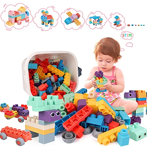 Top STEM Soft Building Block Sets for Kids Aged 18 months to 6 years old.Mega Building Blocks for preschool.Large Construction Block Toys for Toddler to Improve Imagination、Creativity、Hands-on Ability