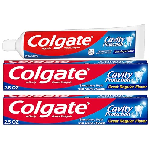 Amazon Colgate Cavity Protection Toothpaste with Fluoride - 2.5 ounce + 60% Free - 2 Pack