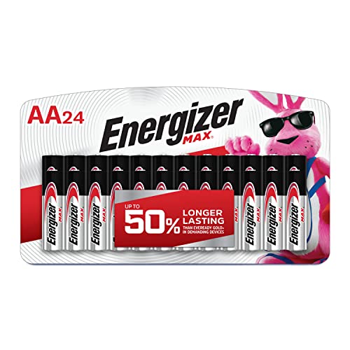 Amazon Energizer AA Batteries, Max Double A Battery Alkaline, 24 Count